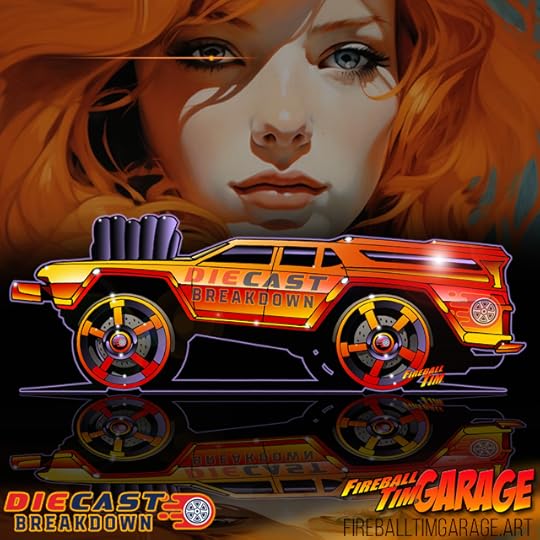 Fireball Tim Garage Automotive Pop Culture Art