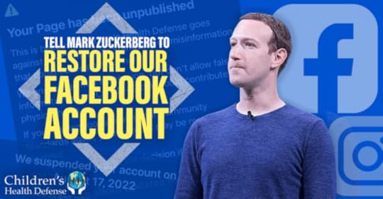 Mark Zuckerberg on a blue background, with the Facebook and Instagram logos