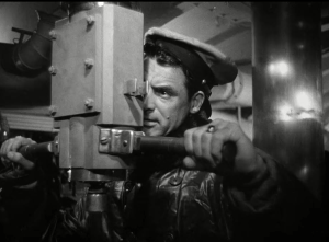 Cary grant looking out a periscope in one of the best submarine movies