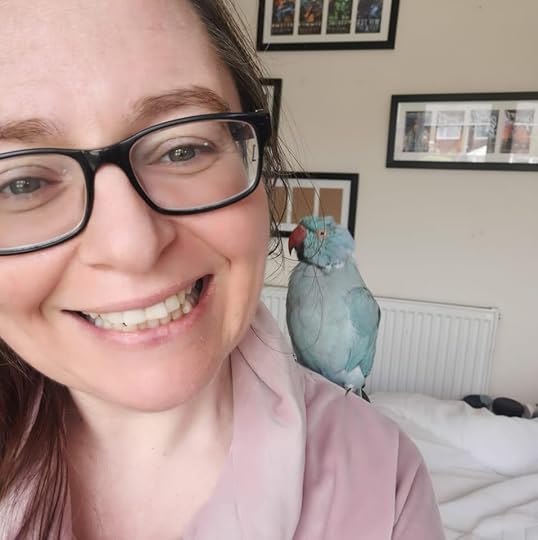 Author Dawn Chapman and her lovely birb