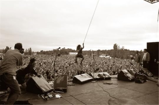 Pearl Jam at the Pinkpop festival in 1992 as the grunge and alternative music movement was picking up steam.