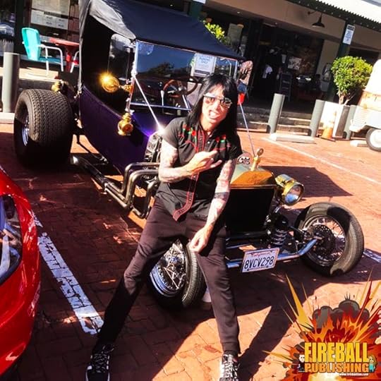 Fireball Tim Garage Automotive Pop Culture Art