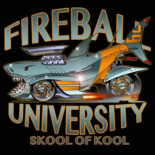 Fireball Tim Garage Automotive Pop Culture