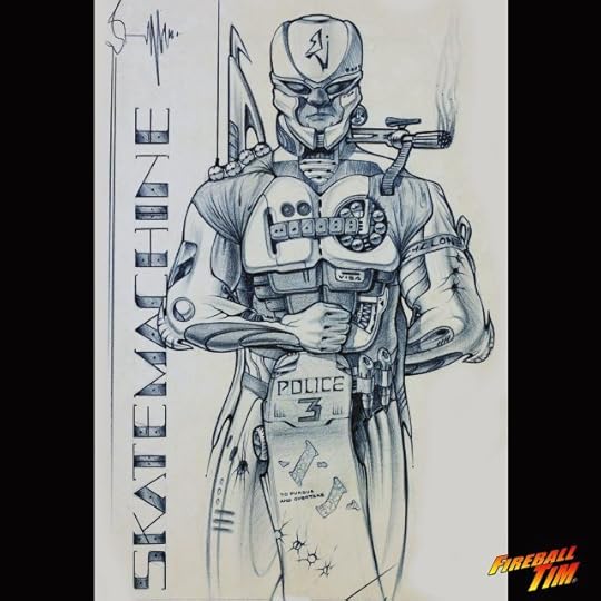 Fireball Tim Garage Automotive Pop Culture