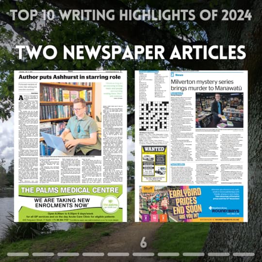 Top 10 writing highlights of 2024. Two newspaper articles.