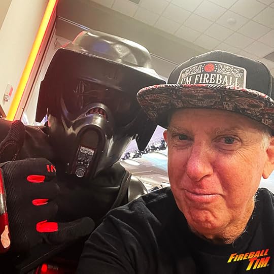 Fireball Tim Garage Automotive Pop Culture Art