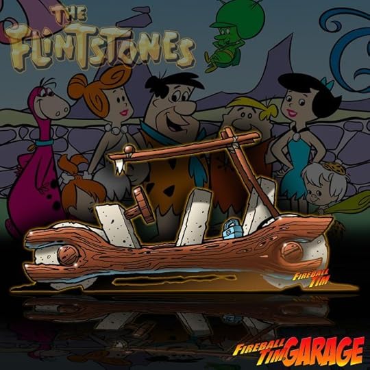 Fireball Tim Garage Automotive Pop Culture Art