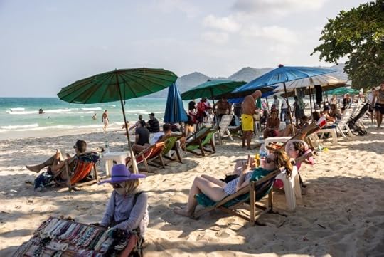 Tourists relax on Chawang Beach in Koh Samui, Thailand, in March. The upcoming season of 