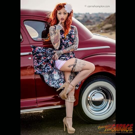 Pinup Fireball Tim Garage Automotive Pop Culture Cars