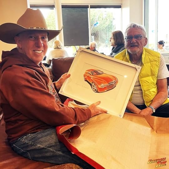 Fireball Tim Garage Automotive Pop Culture Art