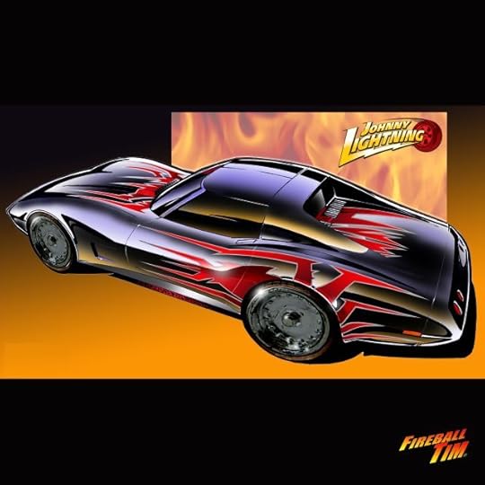 Fireball Tim Garage Automotive Pop Culture Art