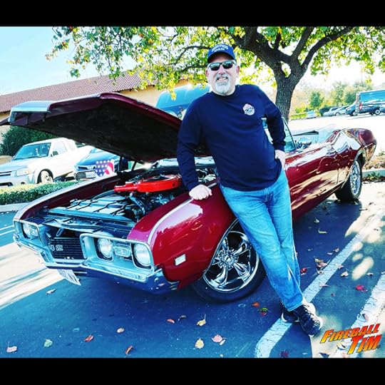 Fireball Tim Garage Automotive Pop Culture Art