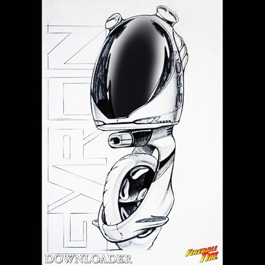 Fireball Tim Garage Automotive Pop Culture Art