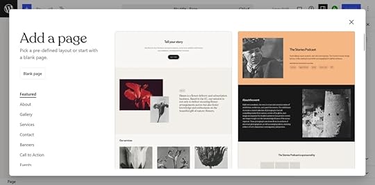 Add a page to your WordPress blog.