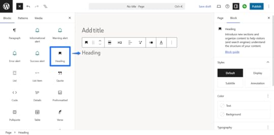 More detailed page elements.