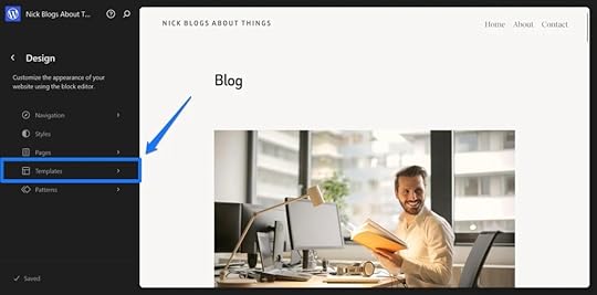 Where to find Templates settings.