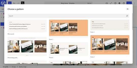 Where to find Available Patterns.