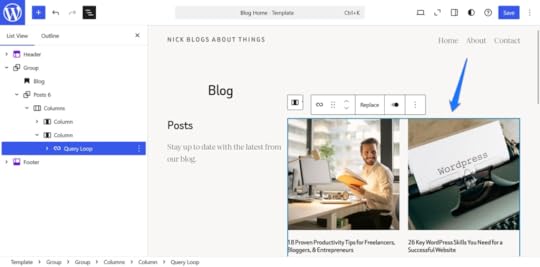 Place the block where desired.