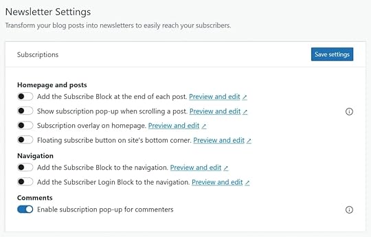 How to adjust newsletter settings in WordPress.com.