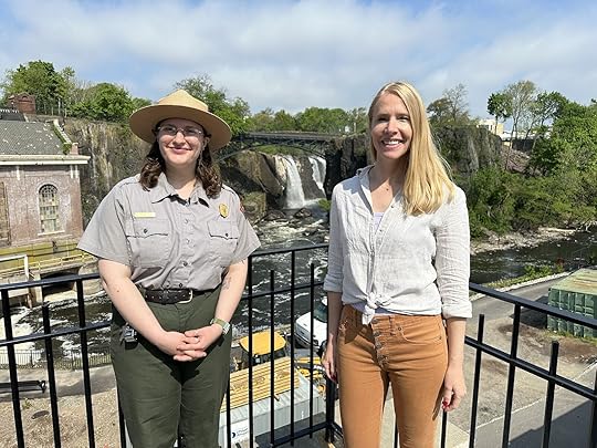 darley newman and park service ranger at overlook