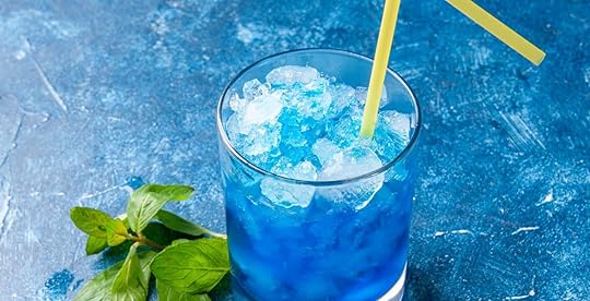 mocktail blauwe thee