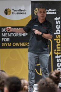 Bill Parisi speaks at the 2024 Two-Brain Summit.