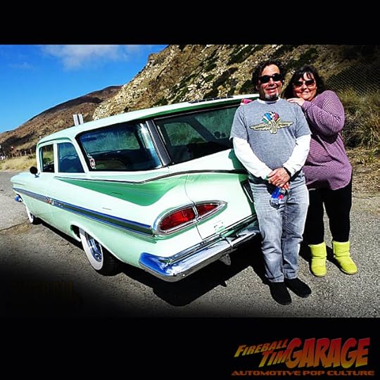 Fireball Tim Garage Automotive Pop Culture Art