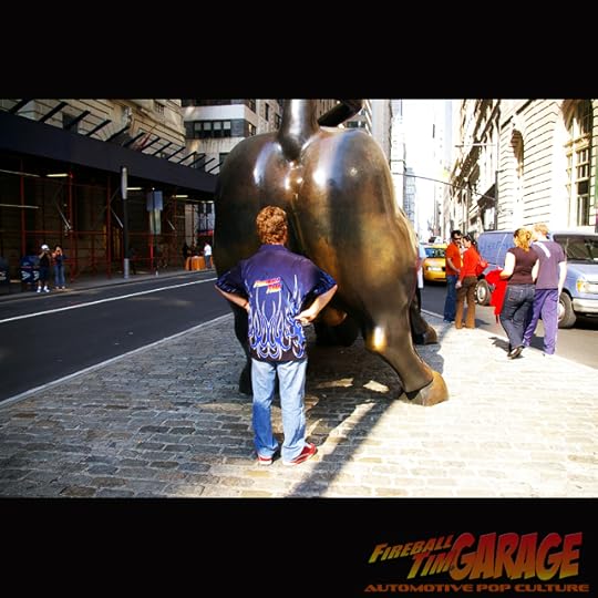 Fireball Tim Garage Automotive Pop Culture Art