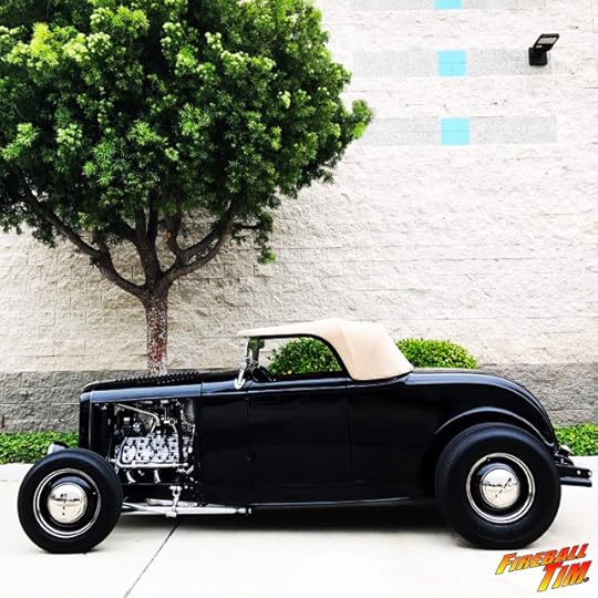 Fireball Tim Garage Automotive Pop Culture Art