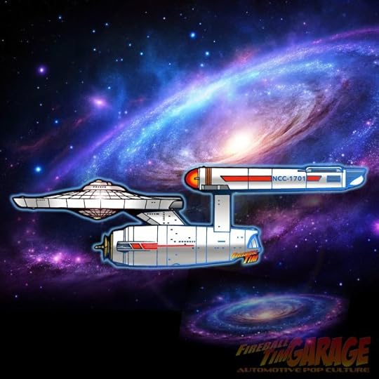 Star Trek Fireball Tim Garage Automotive Pop Culture Art