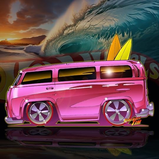 Fireball Tim Garage Automotive Pop Culture Art