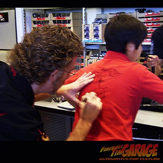 Fireball Tim Garage Automotive Pop Culture Art