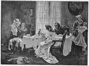 Victorian Family at Breakfast