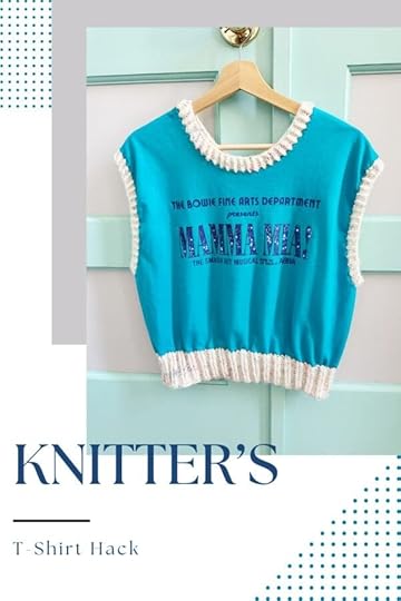 Vickie Howell shows how to hack a boring ol' t-shirt by turning it into a vest with knitted bands.