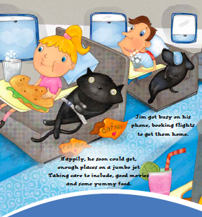 Flying home in style