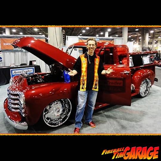 Fireball Tim Garage Automotive Pop Culture Art