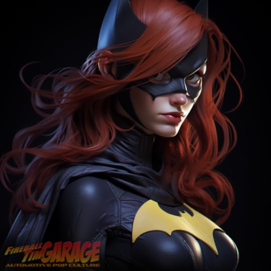 Fireball Tim Garage Automotive Pop Culture Art