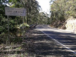 Yankees driving in Australia saw lots of road signs!