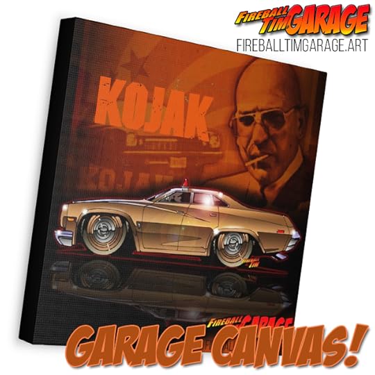 Fireball Tim Garage Automotive Pop Culture Art