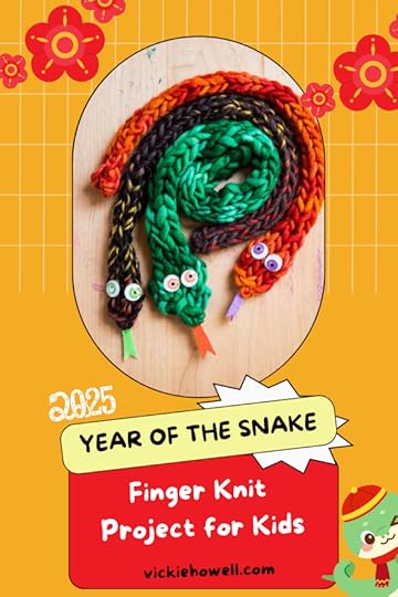 Teach your kids to Finger Knit a snake for the Lunar New Year 2025! 