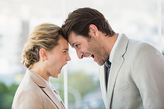 Two colleagues arguing
