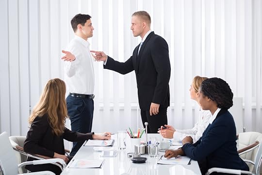 Person bullying teammates in a meeting
