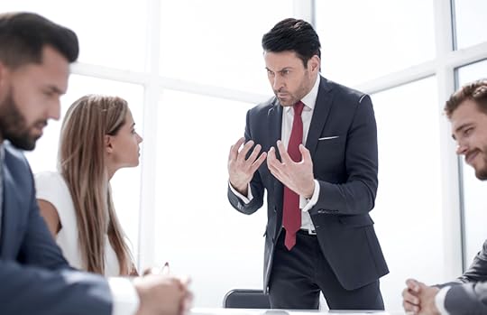Team having an argument