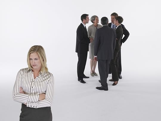 Person excluded from a group of business people