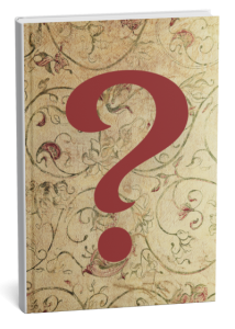 book cover with question mark