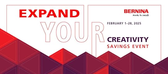 Expand Your Creativity Savings Event February 1-28, 2025 at the Nancy Zieman Sewing Studio and Quilt Shop with Quilt Shop at 120 Front Street in the Fine Arts District in Downtown Beaver Dam, Wisconsin!