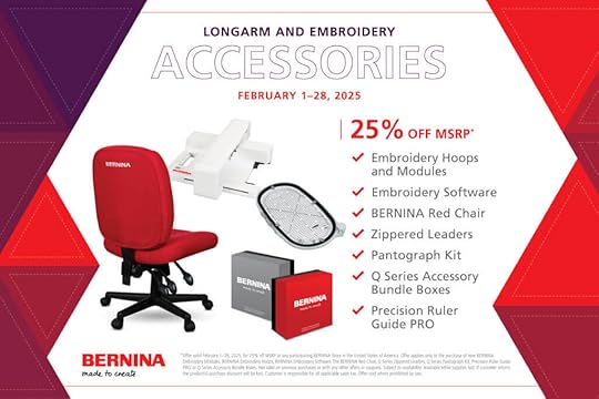 Expand Your Creativity Savings Event February 1-28, 2025 at the Nancy Zieman Sewing Studio and Quilt Shop with Quilt Shop at 120 Front Street in the Fine Arts District in Downtown Beaver Dam, Wisconsin!