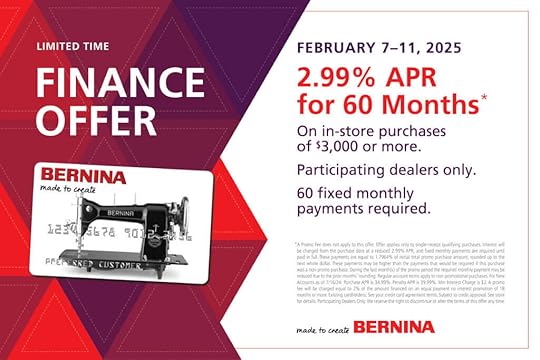 Expand Your Creativity Savings Event February 1-28, 2025 at the Nancy Zieman Sewing Studio and Quilt Shop with Quilt Shop at 120 Front Street in the Fine Arts District in Downtown Beaver Dam, Wisconsin!