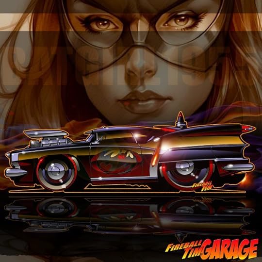 Bats Automotive Pop Culture Art by Fireball Tim Garage
