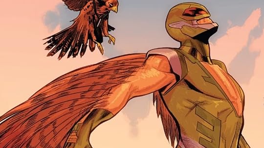 Joaquín Torres, the second Falcon, soars in the sky with his companion Redwing.